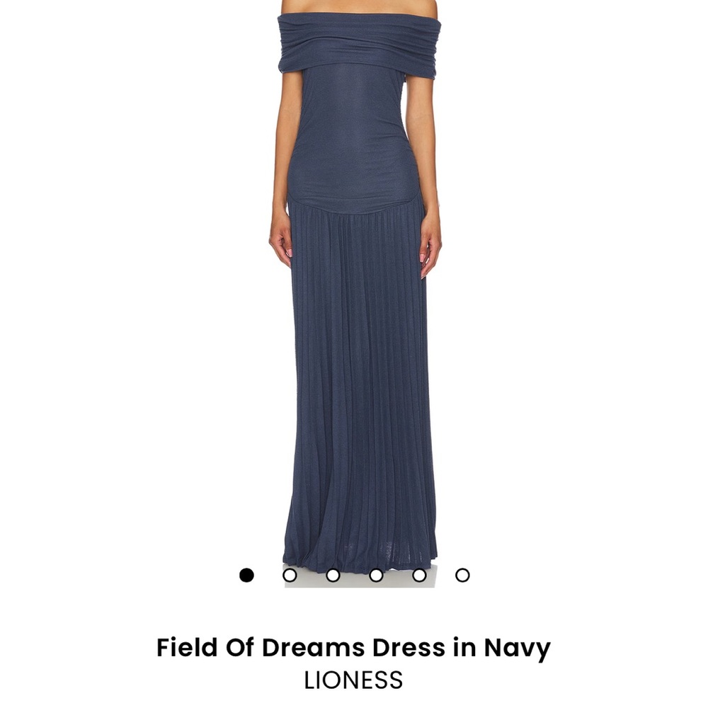 Lioness Blue Off-Shoulder Gown for Prom